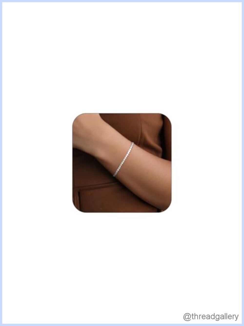 Adjustable Tennis Bracelet for Women 18K Gold Plated CZ Diamond Extender Chain